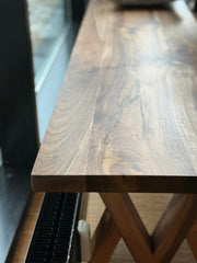 Bænk Valnød 50x200 cm