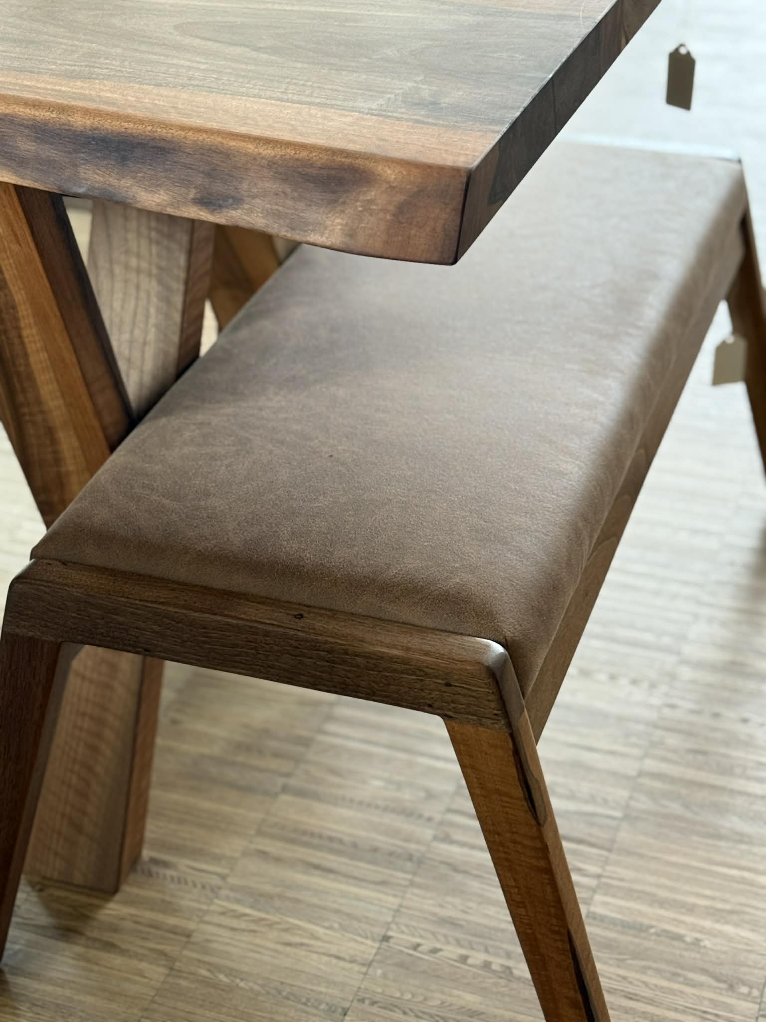 Bænk Valnød 40x100 cm