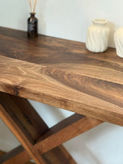 Konsolbord Valnød 50x100 cm