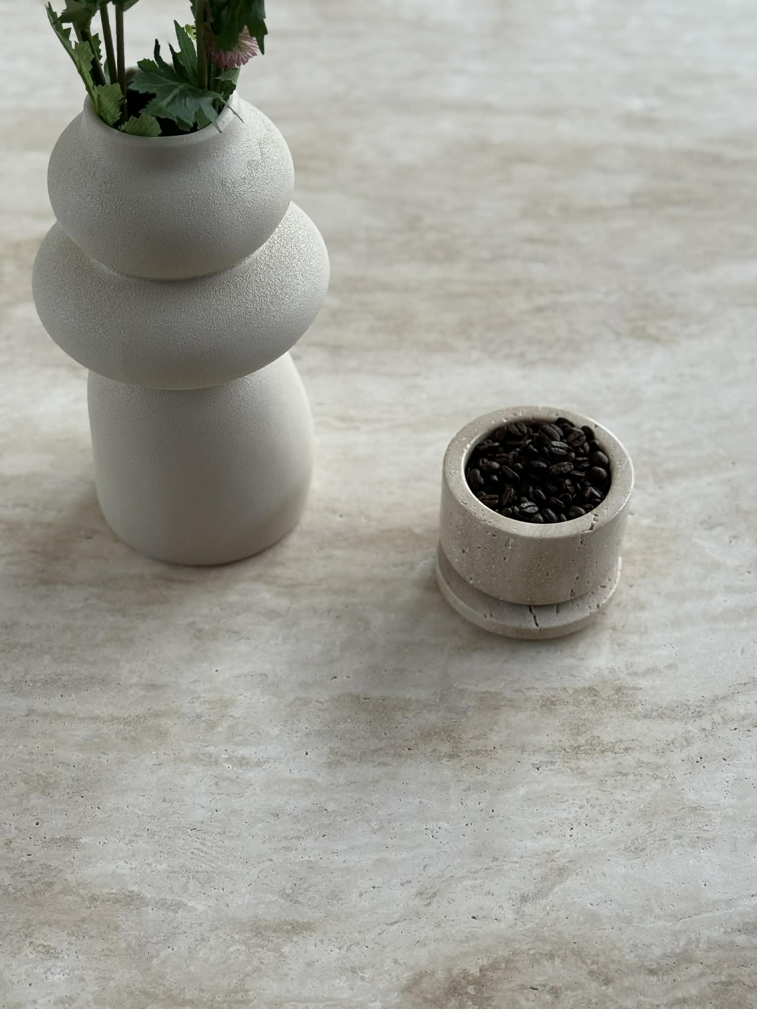 Axis Eg & Sten (Travertin) 140Ø