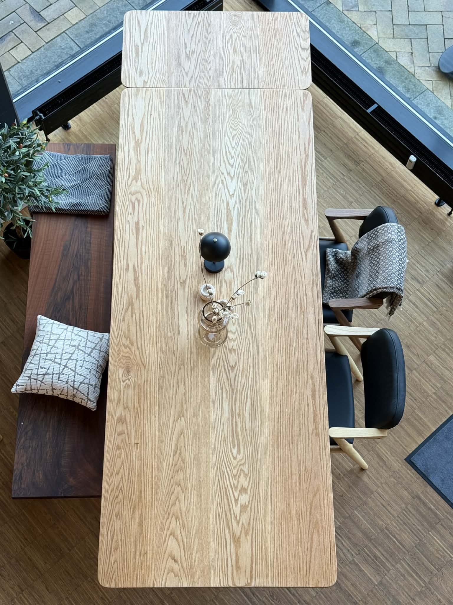 Plankebord Eg 100x250 + 1 stk tillægsplader