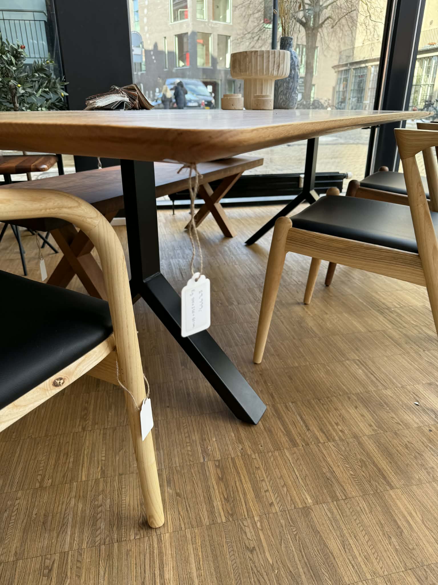 Plankebord Eg 100x250 + 1 stk tillægsplader