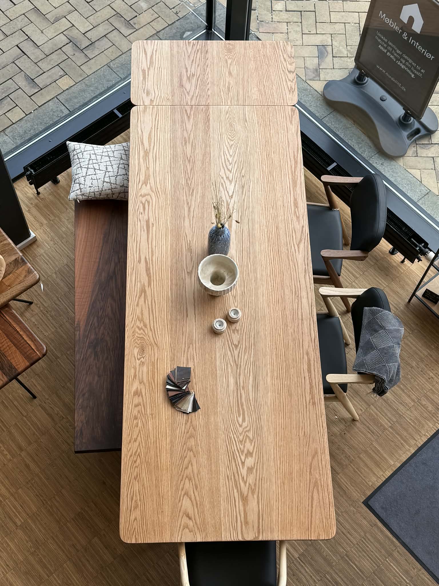 Plankebord Eg 100x250 + 1 stk tillægsplader