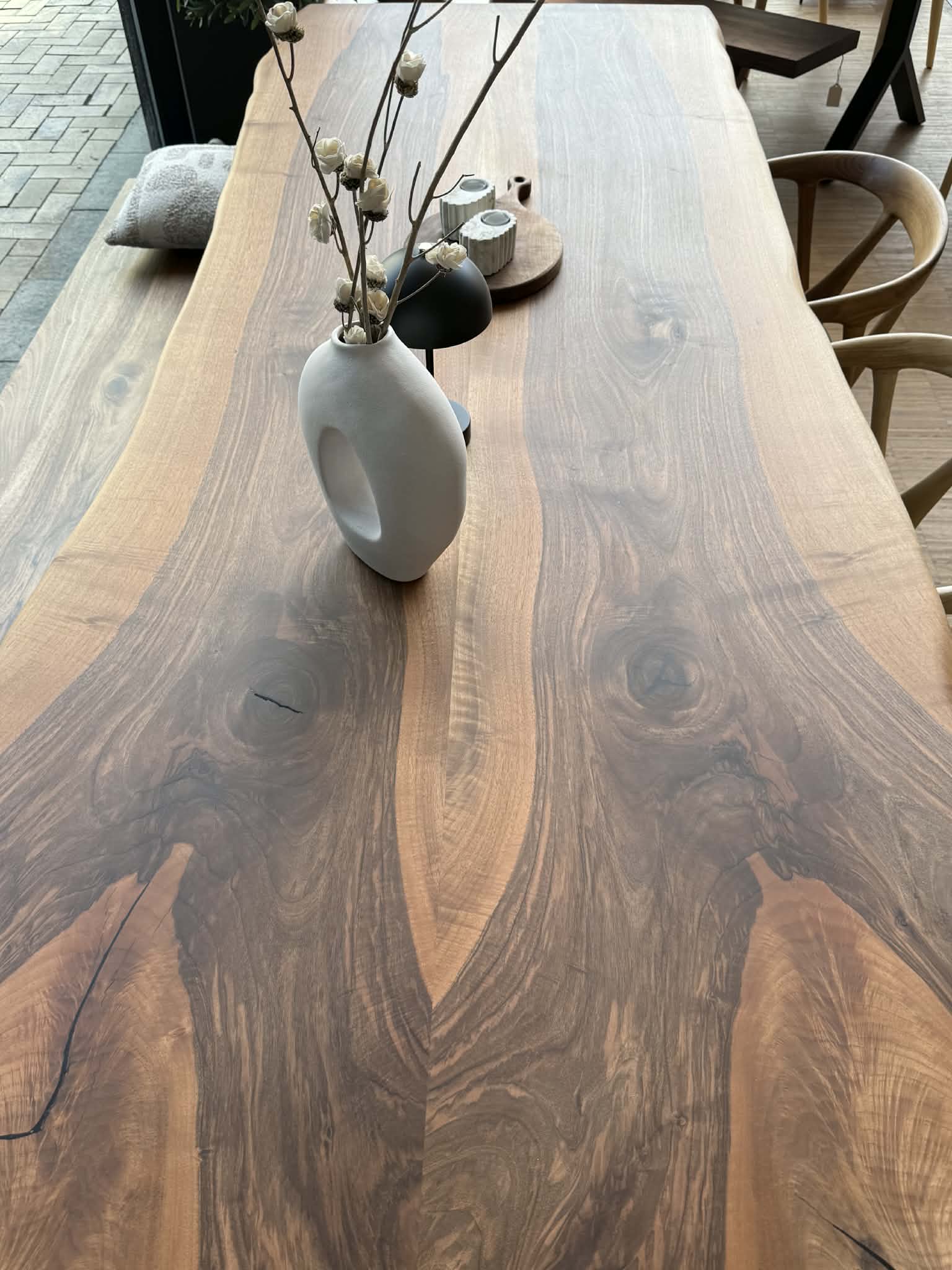 Plankebord Valnød 100x267 cm