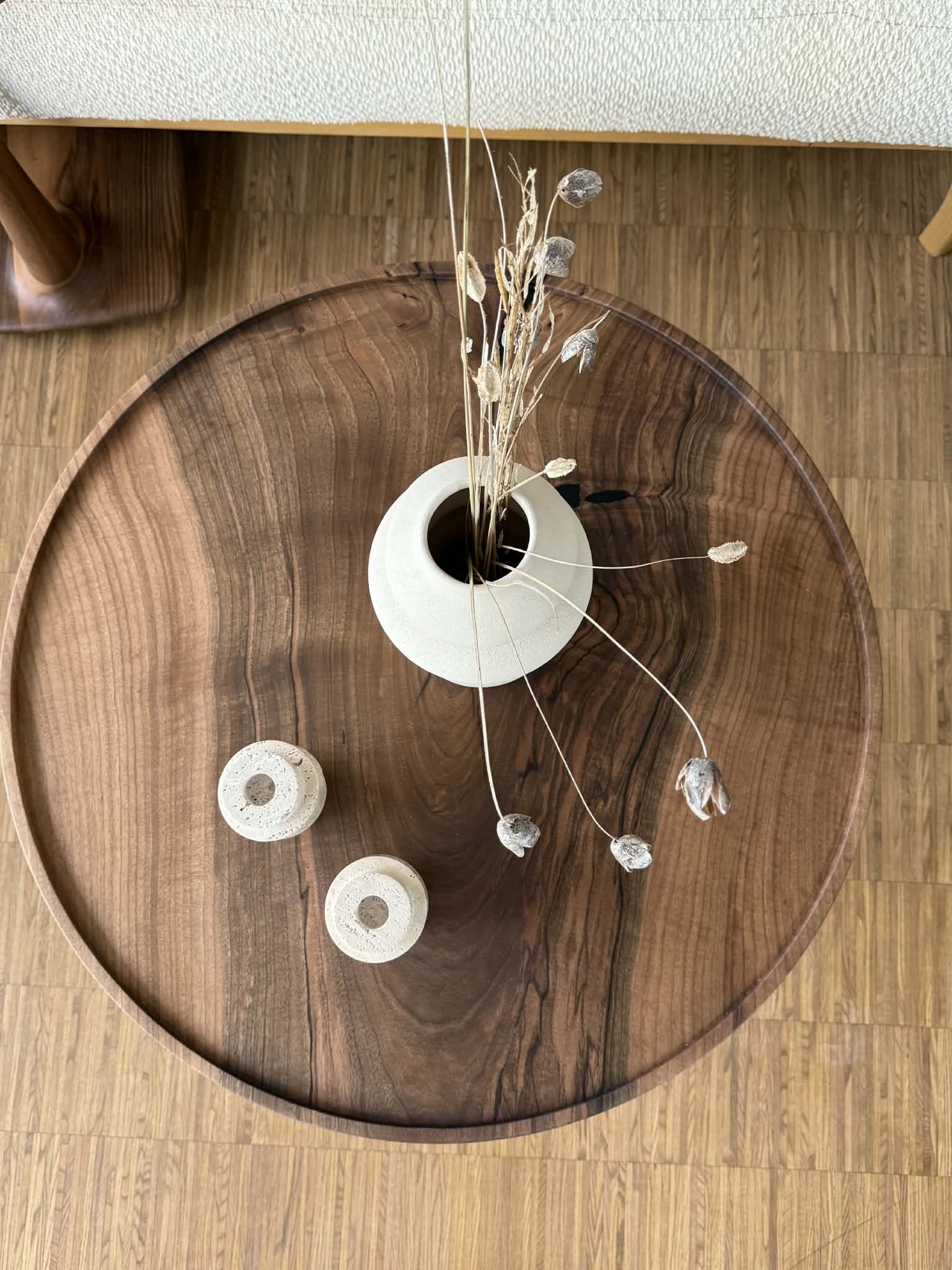 Sofabord Valnød 70Ø