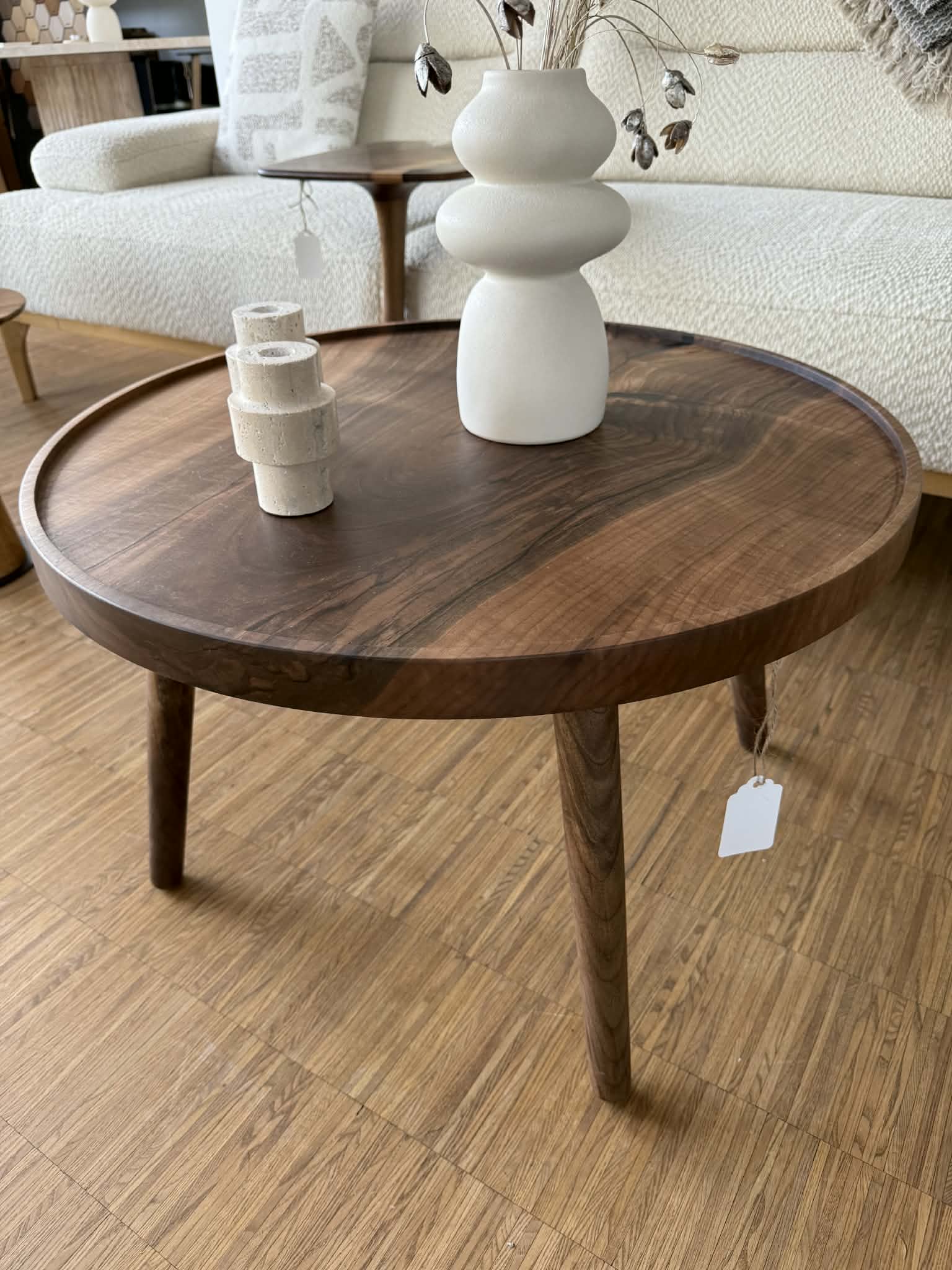 Sofabord Valnød 70Ø