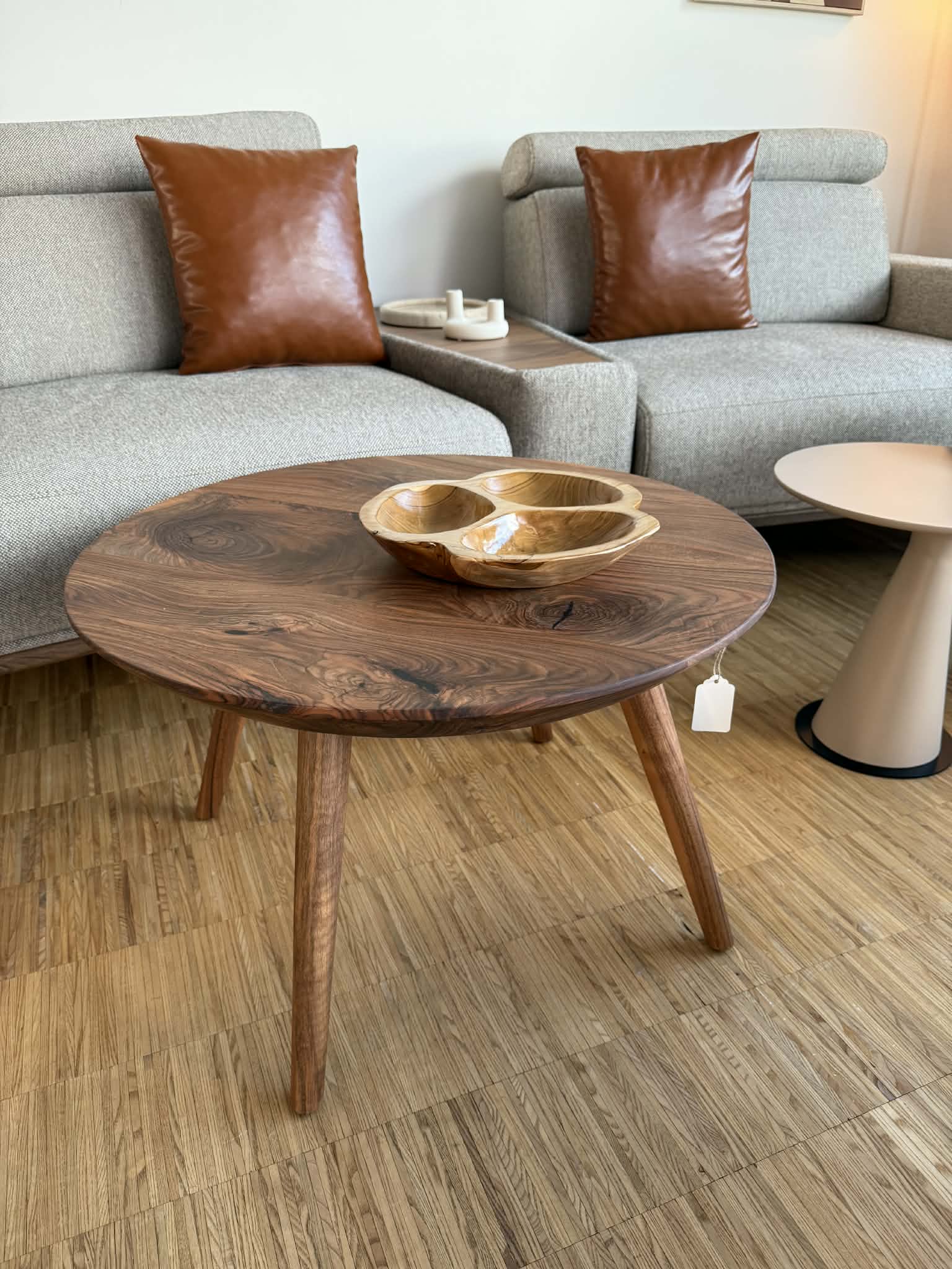 Sofabord Valnød 70Ø